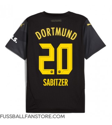 Borussia Dortmund Marcel Sabitzer #20 Replik Auswärtstrikot 2024-25 Kurzarm